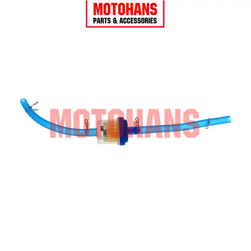 2PCS UNIVERSAL FUEL FILTER WITH FUEL TUBE 6MM