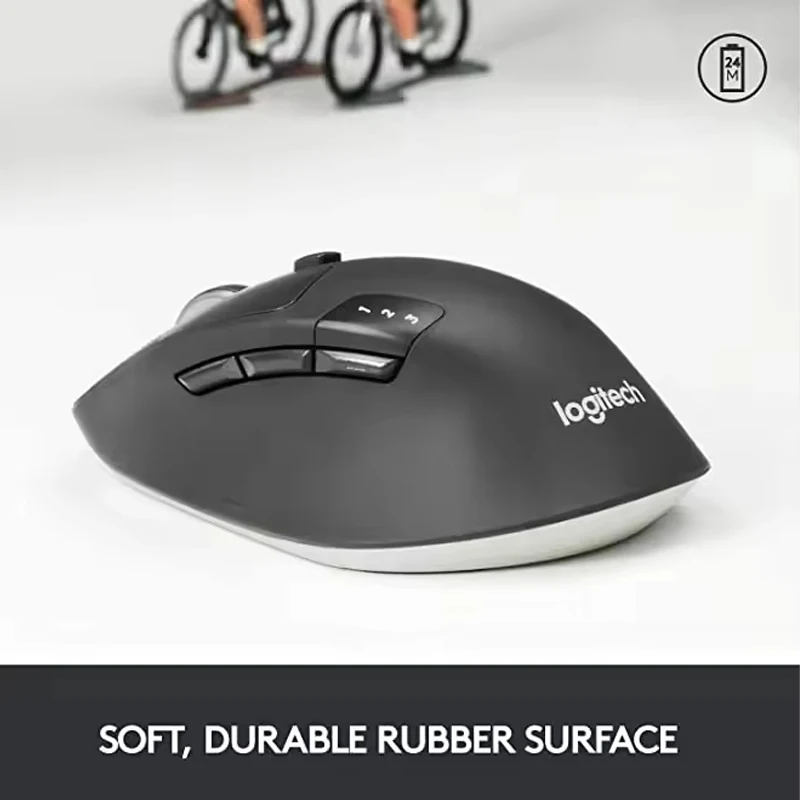 لوجيتك M720 ماوس بلوتوث لاسلكي مكتب ماوس بلوتوث متعدد الأجهزة زر مخصص وضع مزدوج ماوس لاسلكي ماك آي باد أسود #6