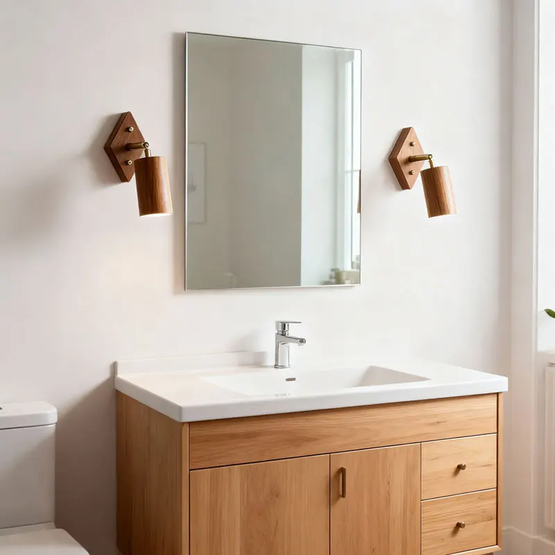 اليابانية الرجعية الحد الأدنى الإبداعية الجوز الأسود للتدوير غرفة المعيشة غرفة الإقامة المنزلية القراءة مصباح غرفة نوم السرير الجدار مصباح