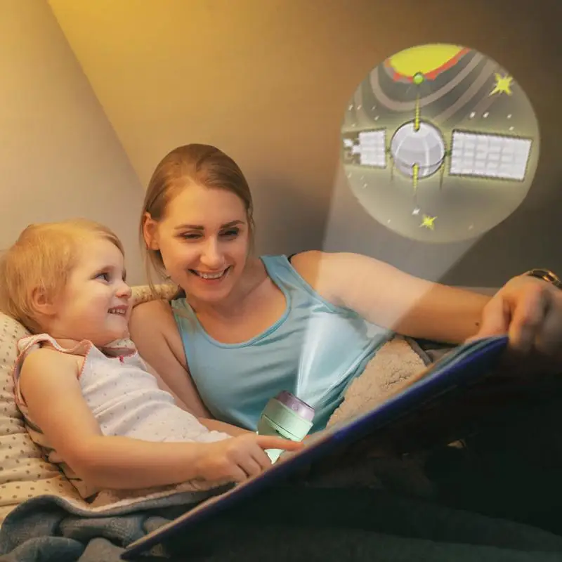 Maluch latarka projektor 120 wzorów projektor zabawki dla dzieci nauka w wieku przedszkolnym latarka z kreskówek latarka projekcyjna