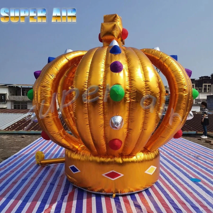 มงกุฎกษัตริย์แบบเป่าลมรุ่นใหม่ ดีไซน์ตามสั่ง พร้อมงานปูนสำหรับตกแต่ง