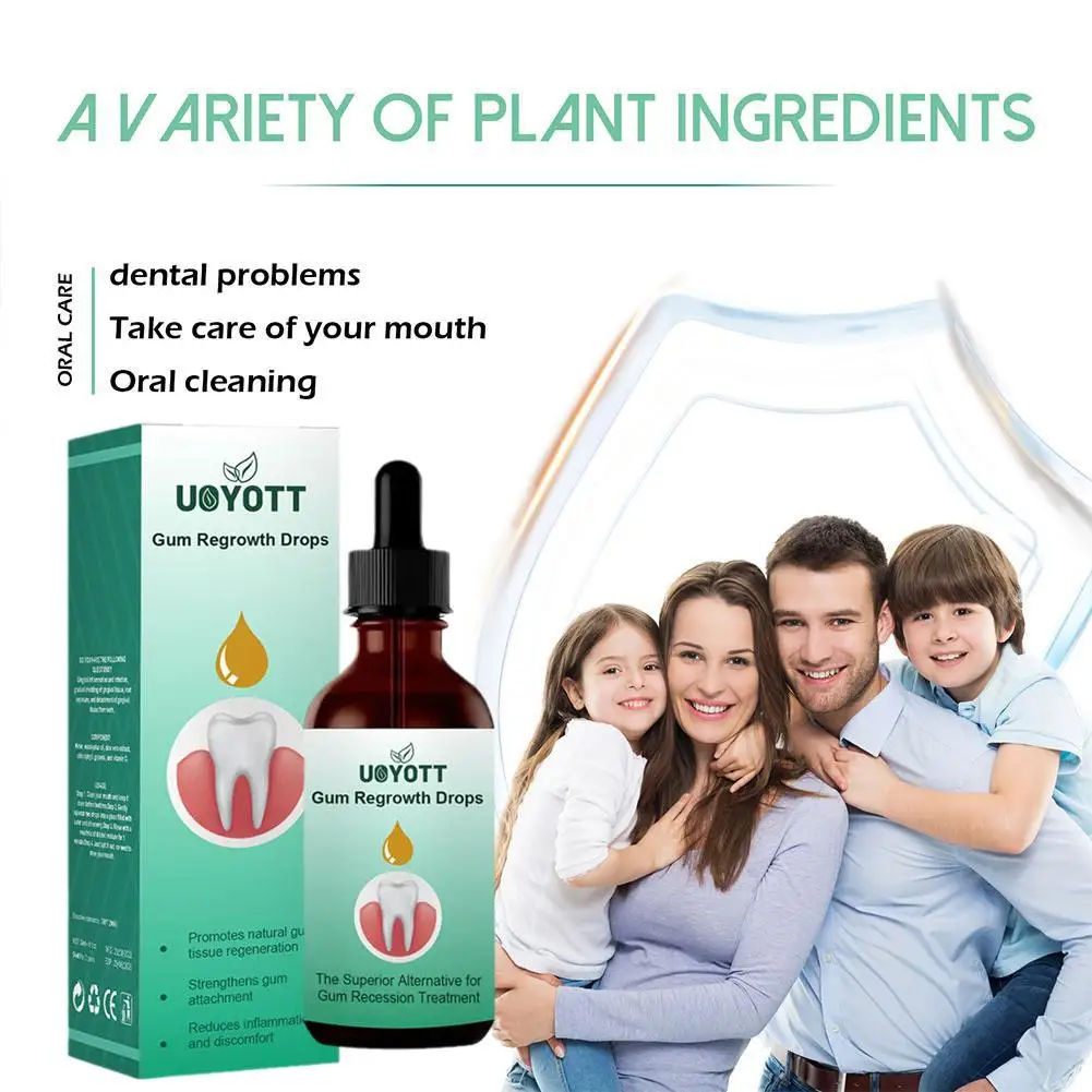 10x Gingival Regrowth Drops Quickly Repair Of Cavities Caries Mousse Gum Treatment For Receding Gums Rejuvenate Your Gums Ease