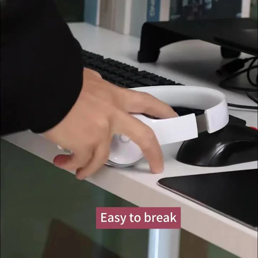 ユニバーサルヘッドフォンスタンド粘着壁マウントハンガーデスク下ヘッドセットホルダーゲームイヤホンブラケット収納オーガナイザー