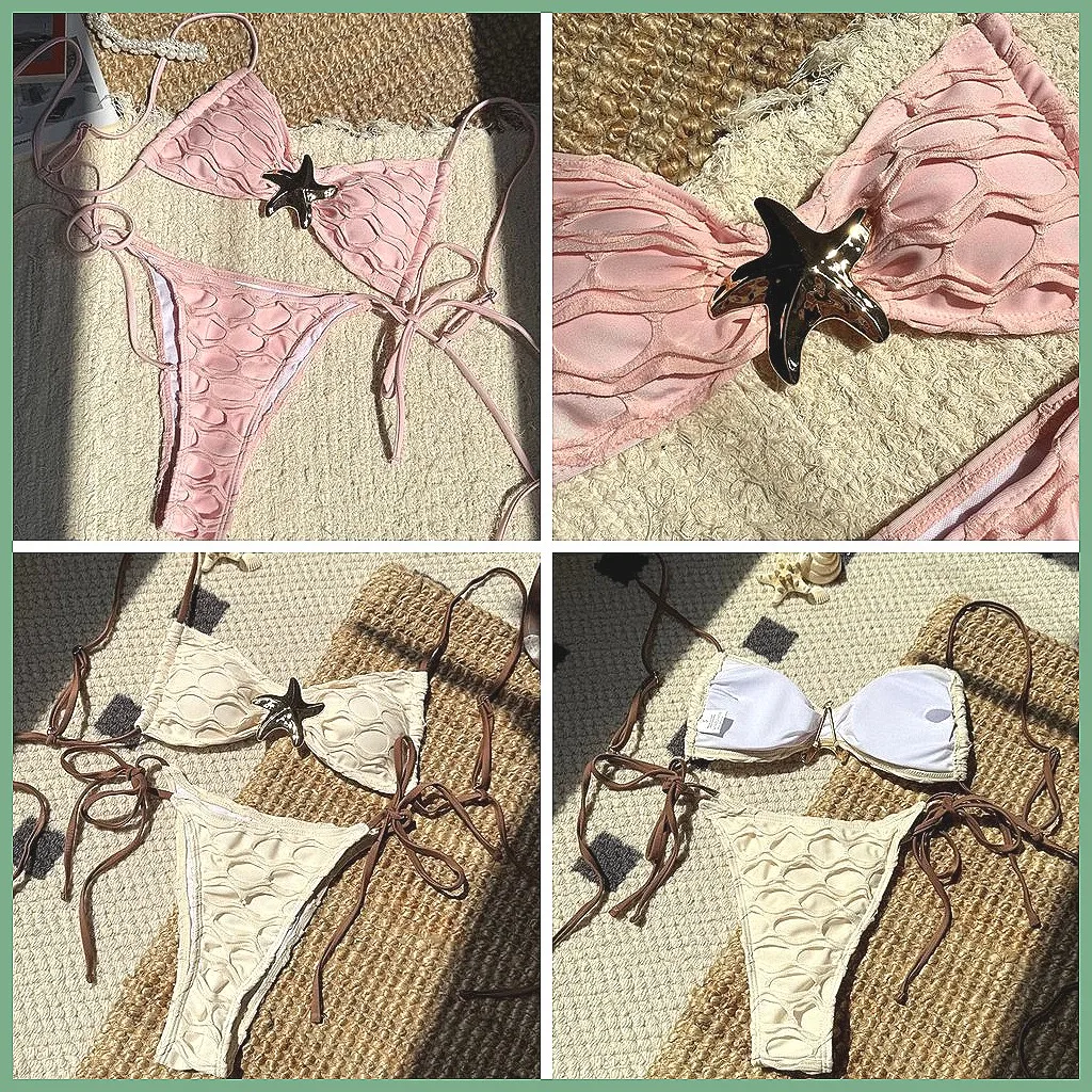 

Сексуальный бразильский комплект бикини 2026: женский купальник пуш-ап для пляжа и бассейна