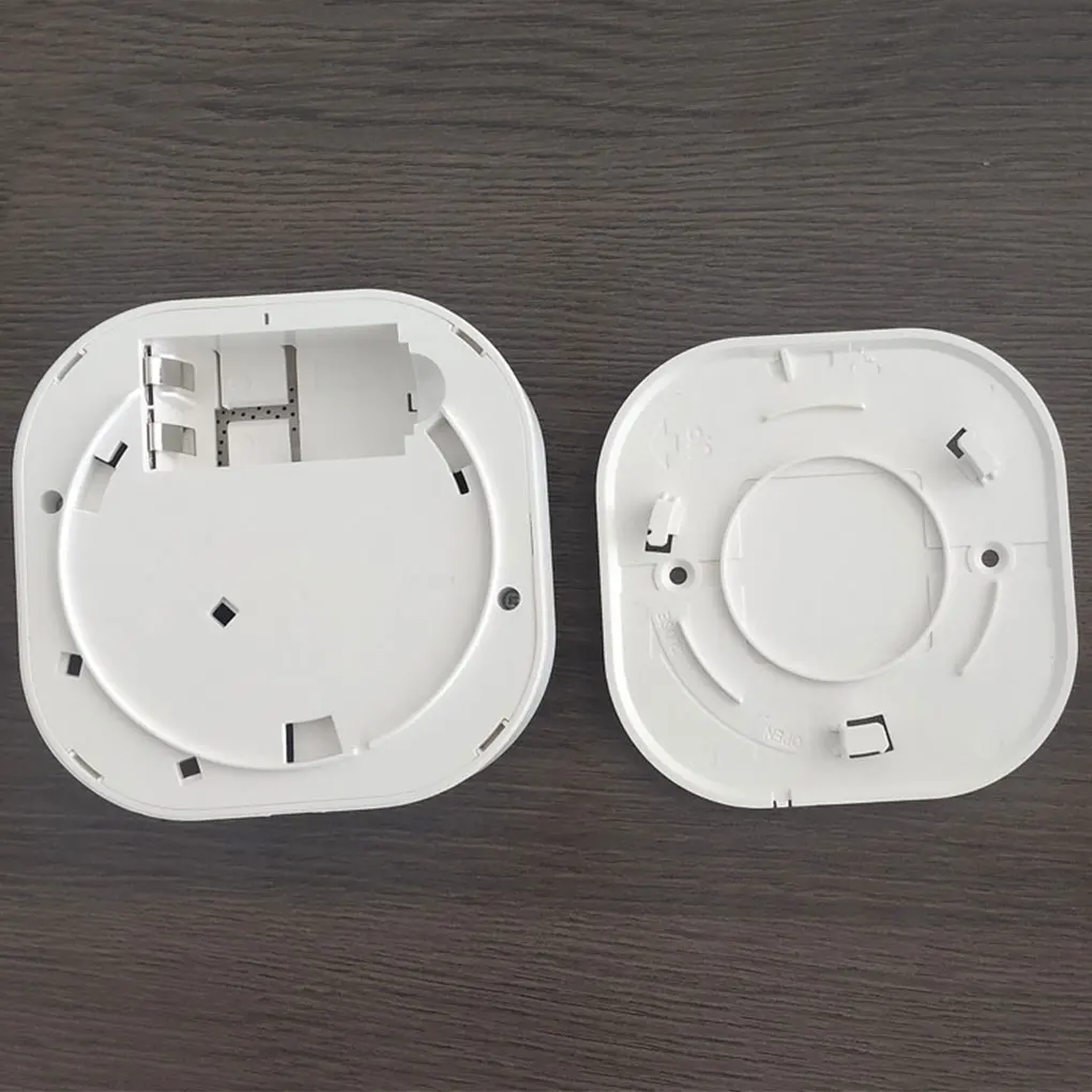 Compacto sem fio Smoke Detector Sensor, alarme para fácil instalação, ABS, branco