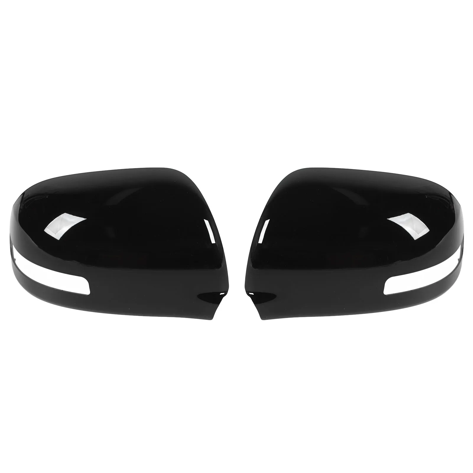 Side Mirror Cap Rearview Mirror Cap High Strength Gloss Black Door Mirror Cover Replacement for Mitsubishi Outlander 2013‑2019