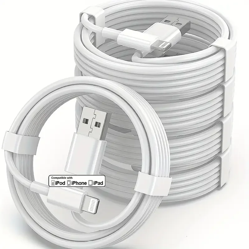 3 STKS 5 STKS MFi Gecertificeerde USB naar Lightning TPE Kabel Snelle Oplaadkabel sfor iPhone14 13 12 11Pro X 8 voor iPad Wit 1 M 2 M 3 M - afbeelding 2