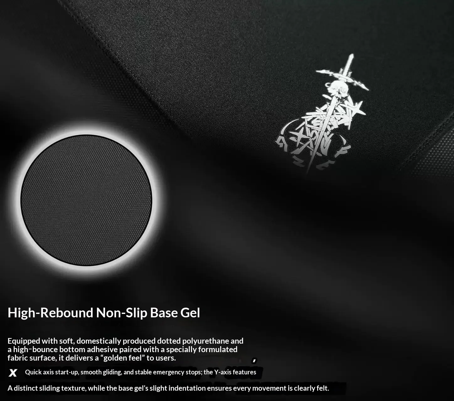 Haofengqi Wind Control Gaming Mouse Pad Solid Color Low Friction Non-Slip Rubber Desk Mat for FPS Esports PC Laptop Office