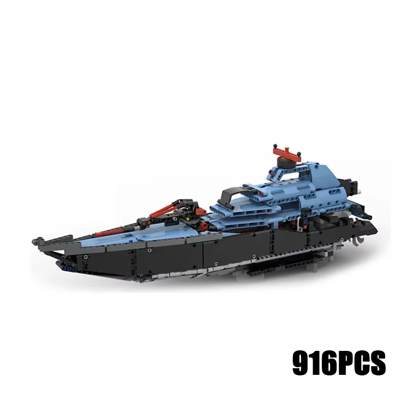 Moc-Warshipビルディングブロックモデル、c-type Warship、テクニカルブリック、DIYアセンブリ、子供向けの有名なおもちゃ、ホリデーギフト、42066