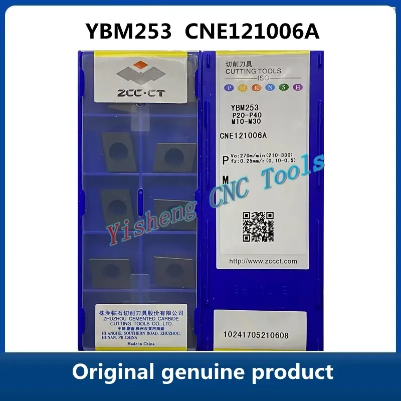 

ZCC CT CNE121006A YBM253 Оригинальные лезвия для токарных станков с ЧПУ CNE 121006A YBM 253