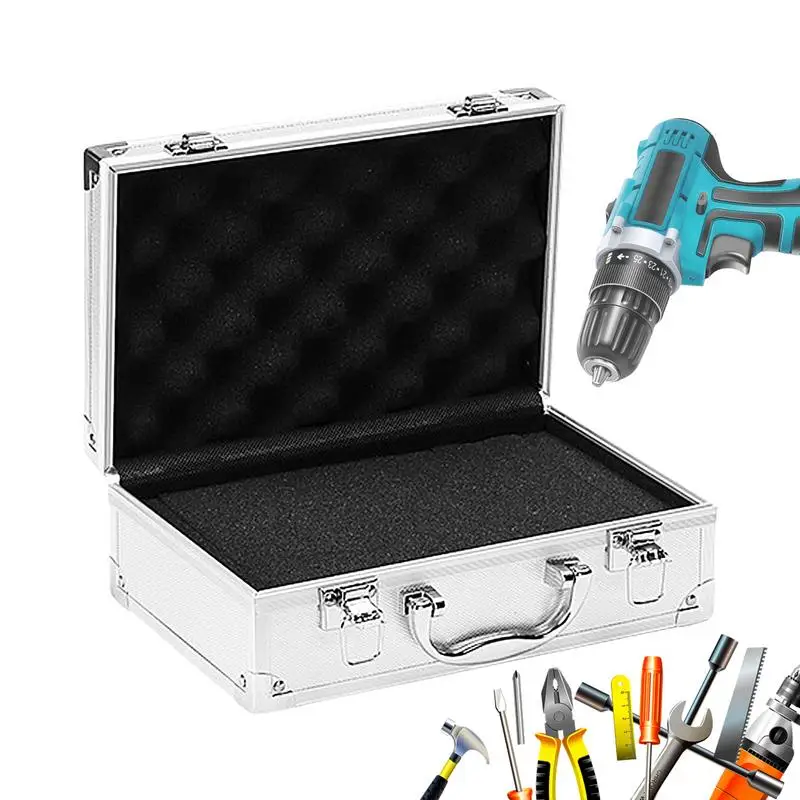 ToolBox Portable Aluminum Safety Equipment Tool Box Instrument Case Storage Box Suitcase Impact Resistant Case With Sponge Case