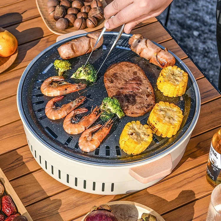 

Portable Multi-Functional Charcoal BBQ ill Indoor Outdoor Heating Stove Tea Brewing Stove Home Use Outdoor Picnic Water Hea...