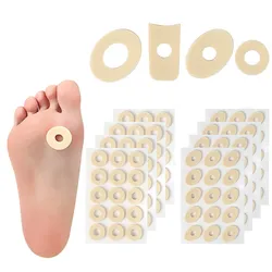 60pcs= 4Sheet Latex Foot Patch for Preventing Calluses Foot Friction Specific Areas The Soles Tops of Feet for Men Women