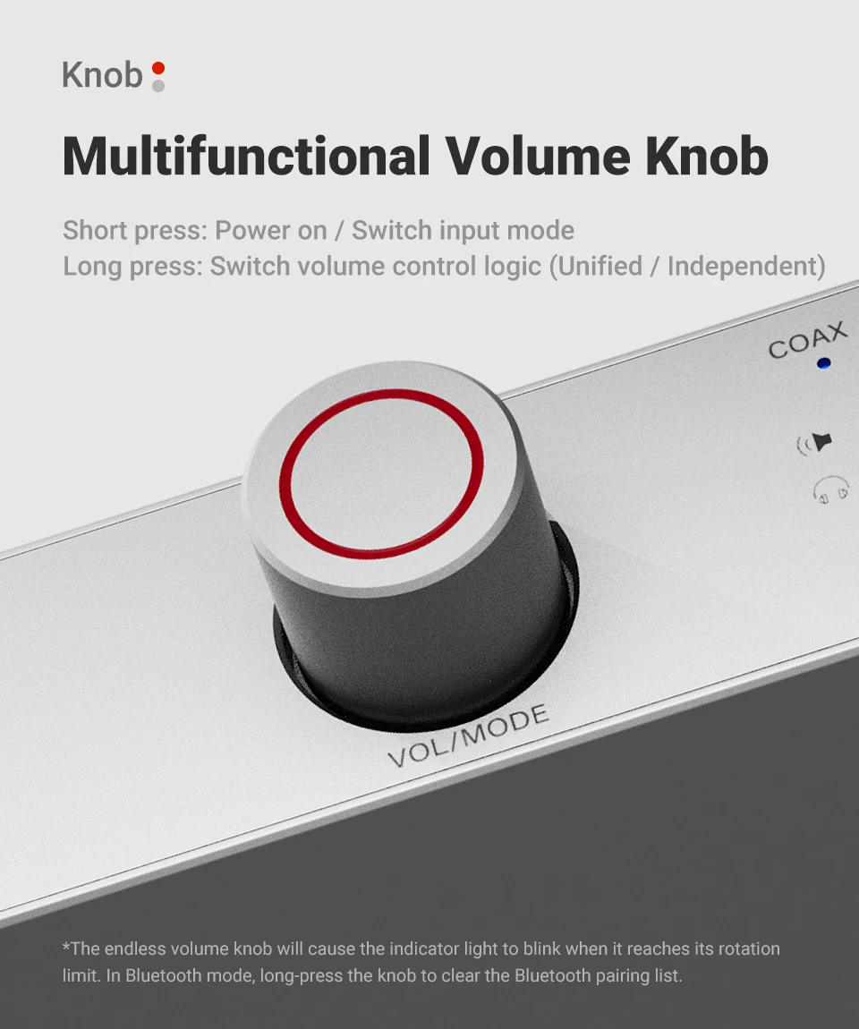 AIYIMA DAC-A7 Mini Stereo Audio USB-Decoder Kopfhörerverstärker Bluetooth 5.4 ES9038Q2M für Heim/Desktop Aktiv-Lautsprecher – Detail 11