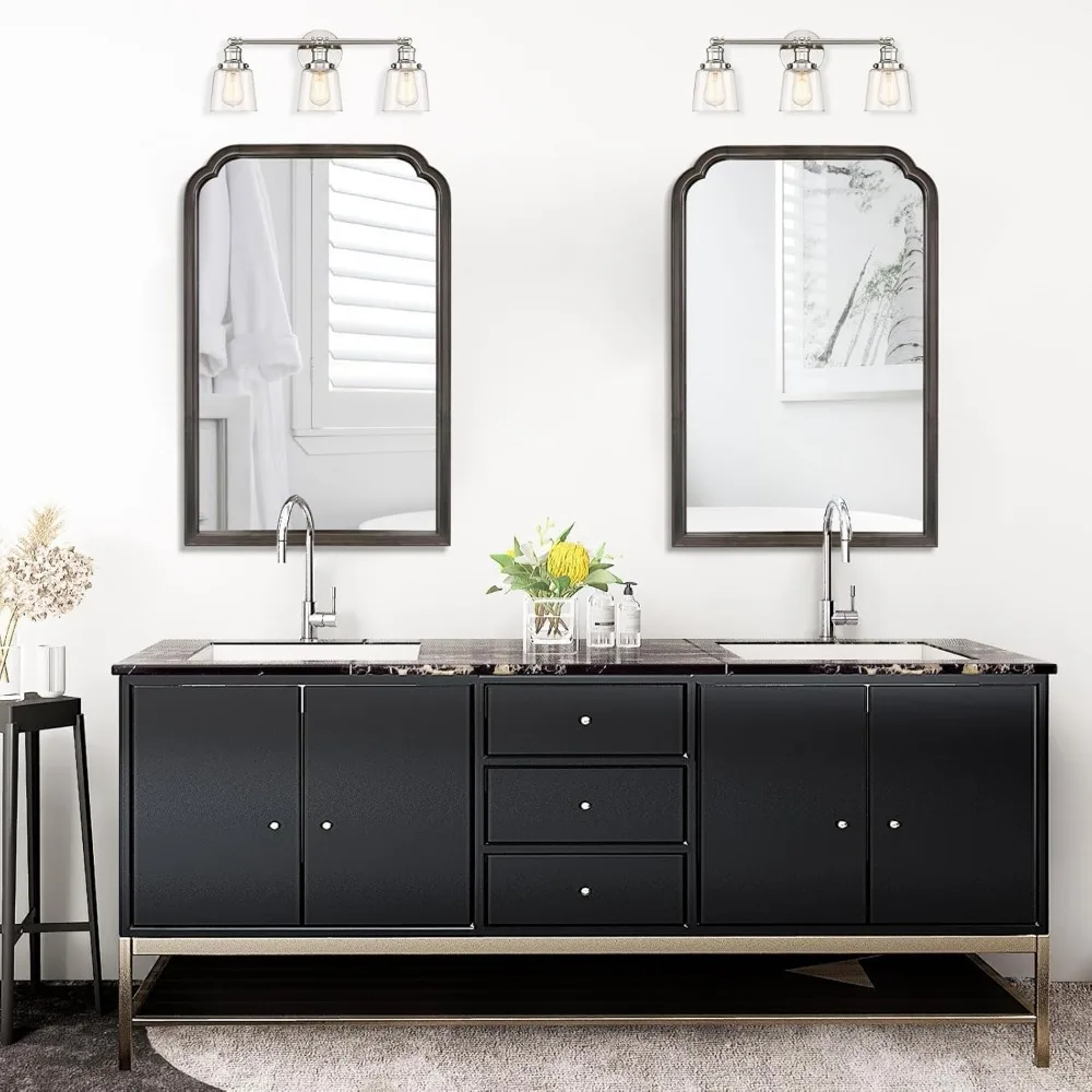 Rustikale Spiegel mit Holzrahmen 20x30 zur Wandmontage – dekorative Spiegel für Wohnzimmer- und Schlafzimmerwanddekoration