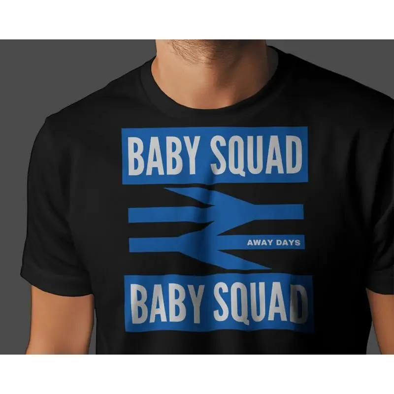 تي شيرت BABY SQUAD Away Days |   ليستر المشاغبين مدينة الثعالب فوسيت فيلبرز