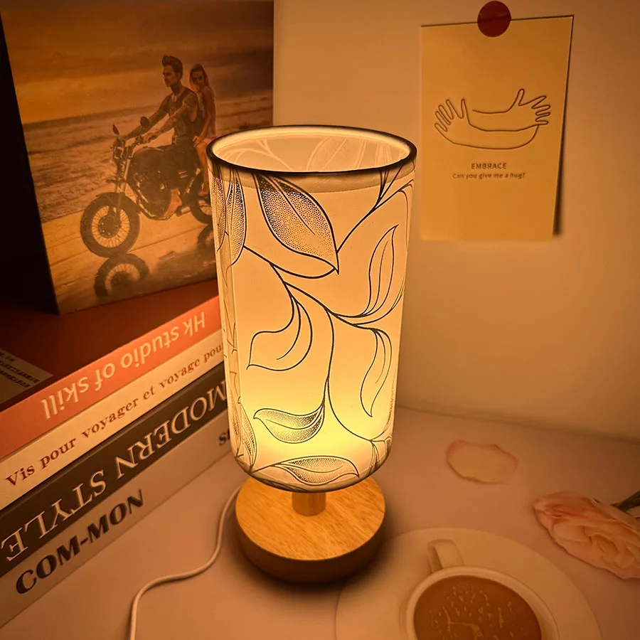 Atmosphere Bedroom Bedside Lamp Light Luxury Decoration Creative Simple Modern Warm Three-color Dimming Table Decorative Lamp