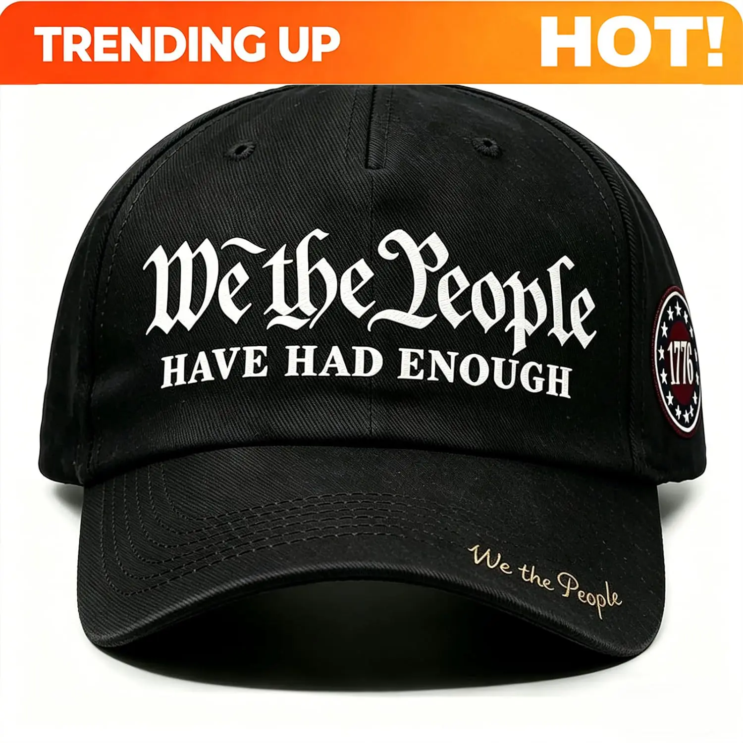 We The People Hat for Men Women We The People Had Enough Patriotic Baseball Cap Freedom USA Hat