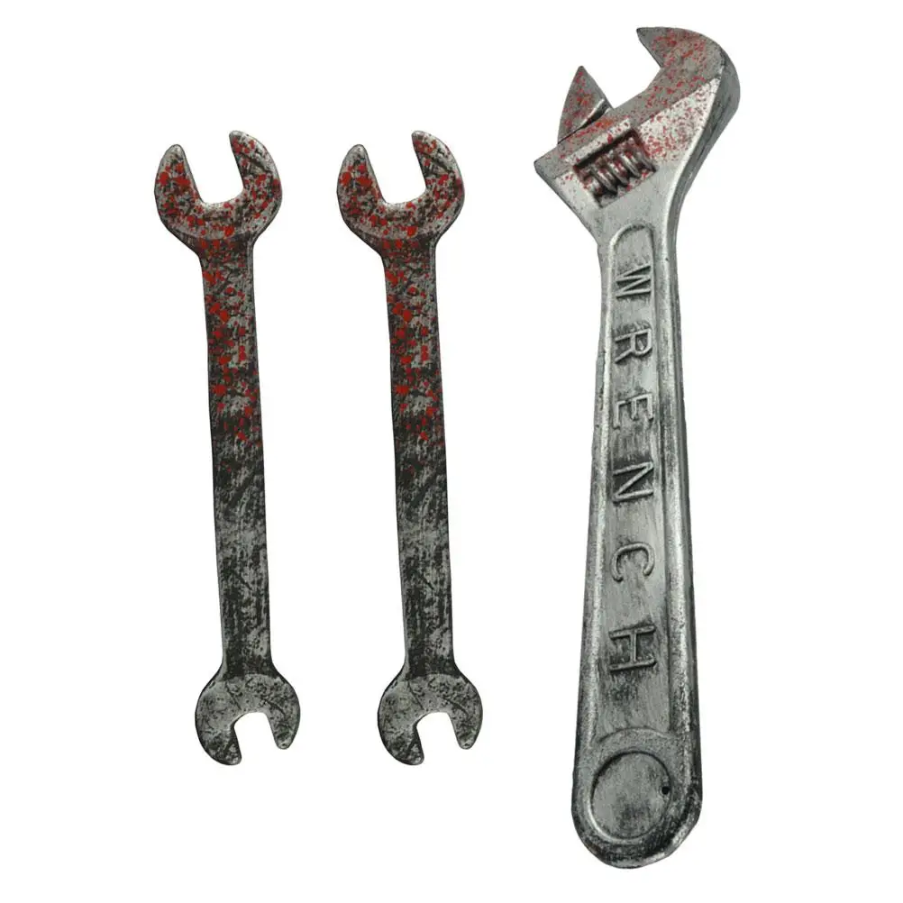

Plastic Fake Wrench Props Bloody Spanner Toy Wrenches for Halloween Escape Room Trick prank toys