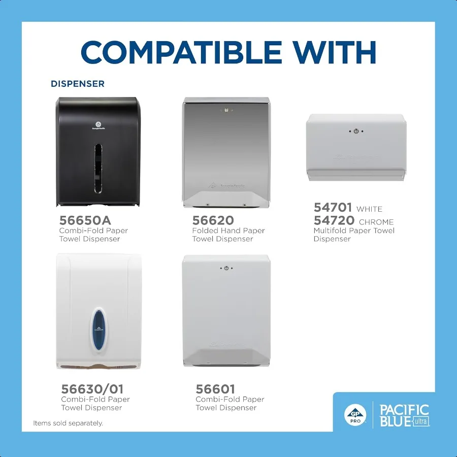 GeorgiaPacific 20885 Pacote de 2600 contagens com 1 branco