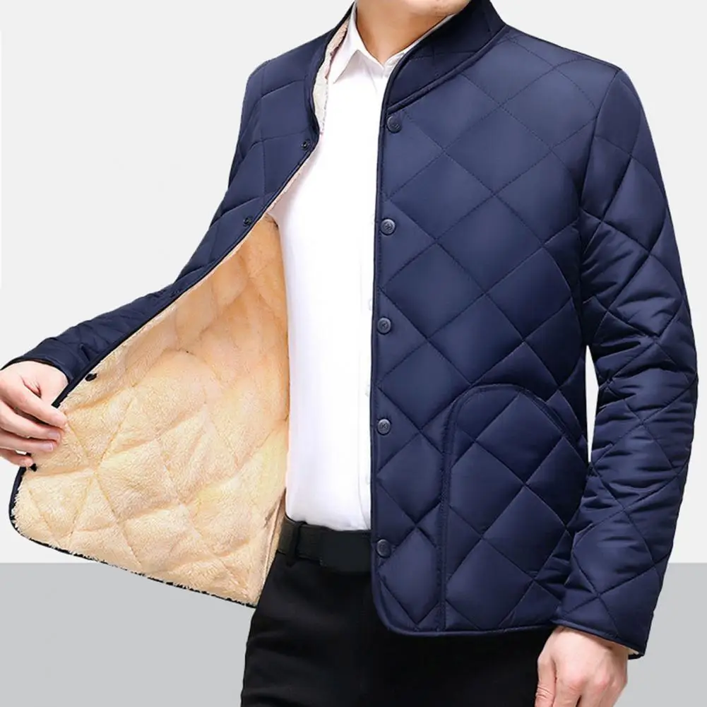 Men's Autumn Winter Coat Fashion Cotton Padded Jacket For Men Down Coats Cotton Warm Clothing Men's Parka Plus Size L-5XL