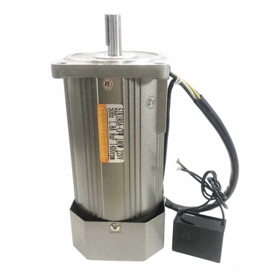 AC 110V 220V 380V 180W 1400rpm High Speed Single/Three-Phase Shaft 11mm Adjustable/Variable Speed, Constant/Fixed AC Motor