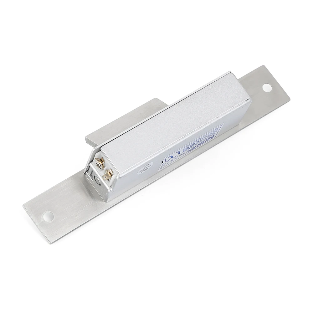 HOMSECUR DC12V Glass Door Security Electric Door Strike Lock For Access Control System Use Fail Safe Mode