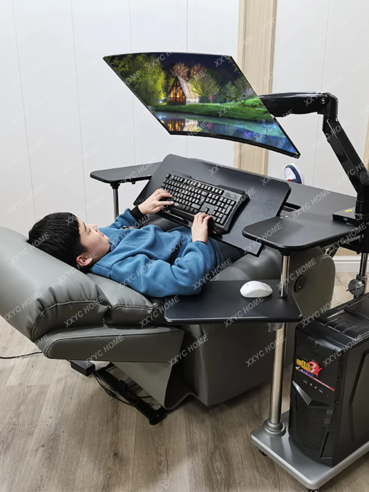 

Household folding sit-stand desk, lazy table, gaming chair, desktop computer desk