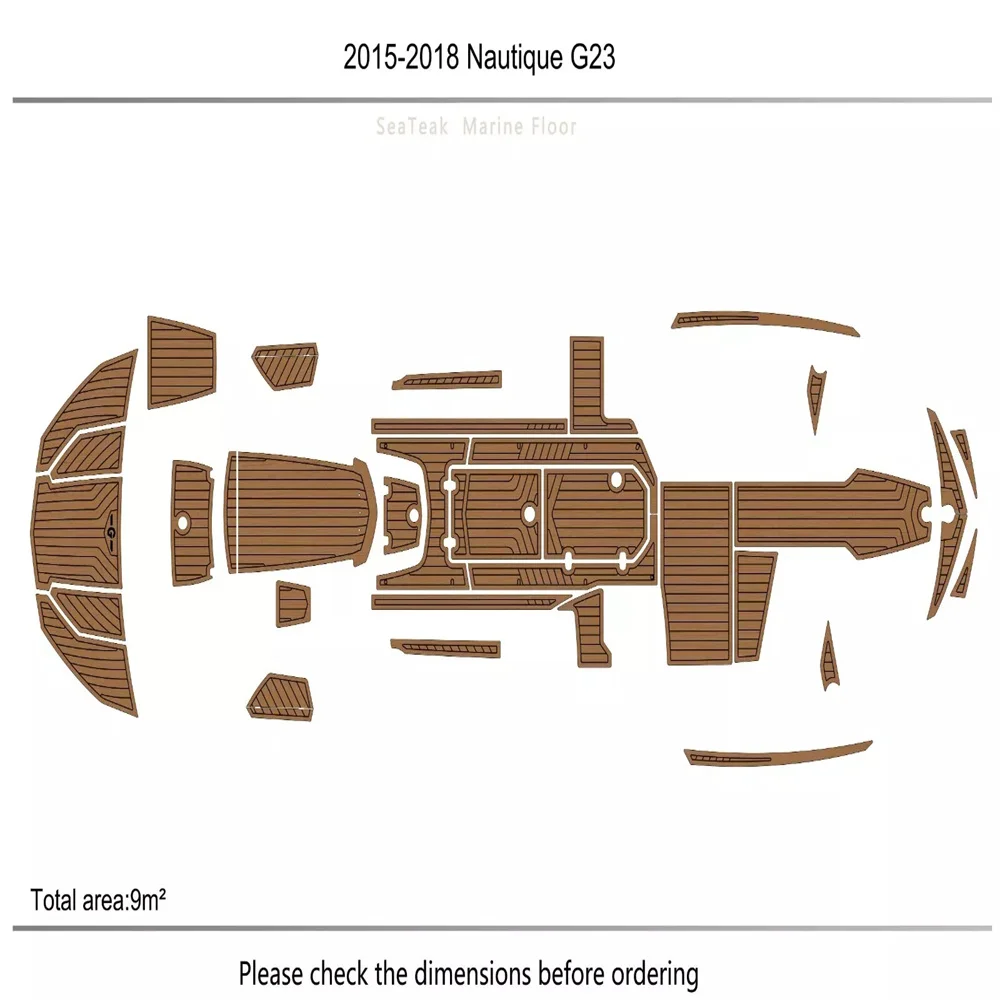 2013-2018 Nautique G23 Cockpit Swiming Platform Pads 1/4