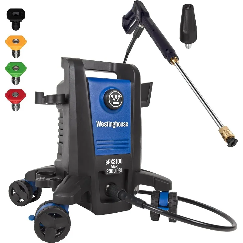 Westinghouse ePX3100v Electric Pressure Washer, 2100 Max PSI 1.76 Max GPM, Built-in Carry Handle,Detachable Foam Cannon,for Cars