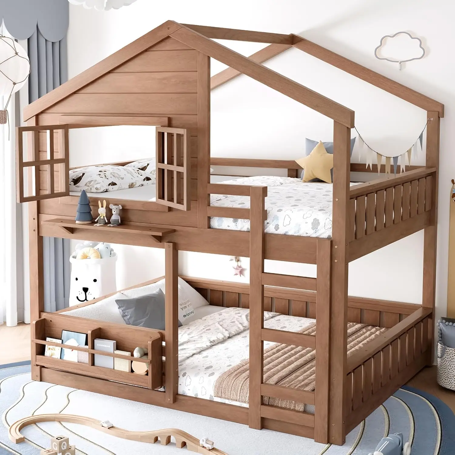 loft bed with dresser Our staircase low loft bed with storage is the perfect solution for anyone tight on space or just wanting to keep rooms tidy + organized Max & Lily Farmhouse Twin