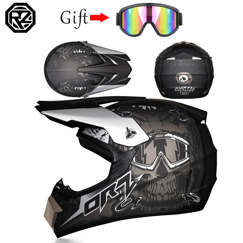 خوذة احترافية للأطفال على الطرق الوعرة من ORZ، خوذة رياضية للإنحدار AM DH للطرق الوعرة، خوذة كاملة للدراجات النارية على الطرق الوعرة