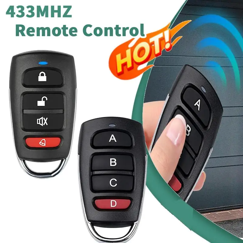 

433MHZ Remote Control Garage Gate Door Opener Remote Control Duplicator Clone Learning Rolling Code Car Key door control