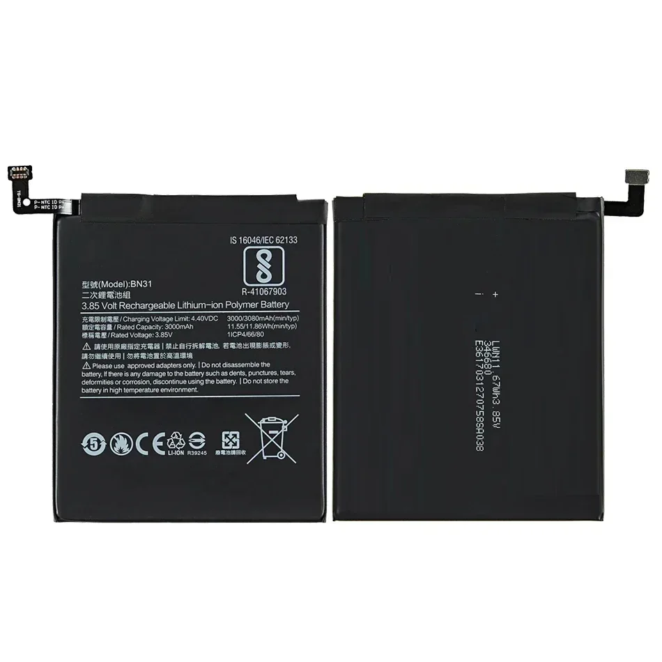 BM31 BM36 BM37 BM38 BM39 BM3E BM49 BN31 BN36 BM4F Battery For Xiaomi Mi 1 2 3 4 4C 4S 5 5S 5X 6 6X 7 8 9 SE 9T Lite Pro A2 A3 M5