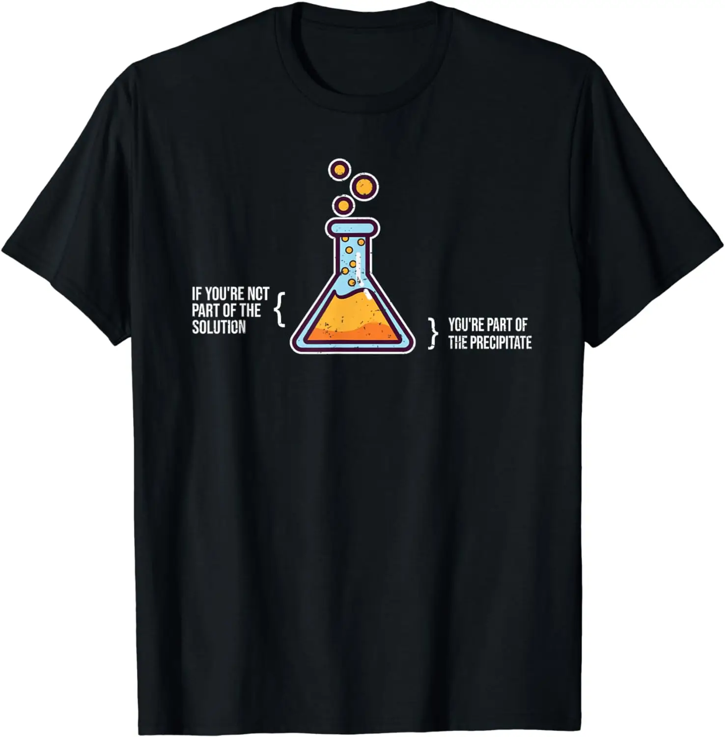 Si vous n'êtes pas partie intégrée à la solution - T-shirt humoristique sur la chimie et la science, vêtements esthétiques, vêtements pour femmes, mode streetwear d'été