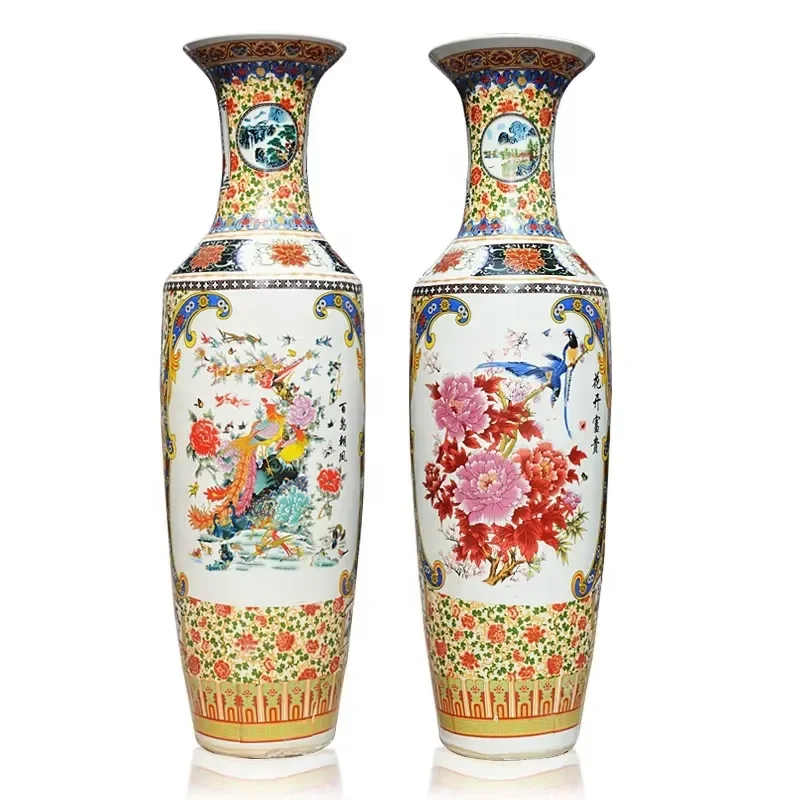 Hot Custom Pattern Porcelain Decorative Floor Vases