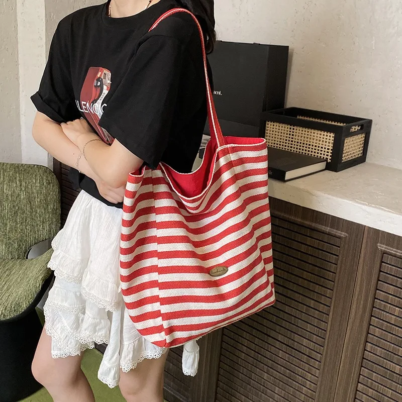 

Холщовые студенческие сумки на плечо Tendance2025 Женская сумка Большая эко-сумка-шоппер Дизайнерские покупатели Женская ручная сумка Bolsas Кошельки