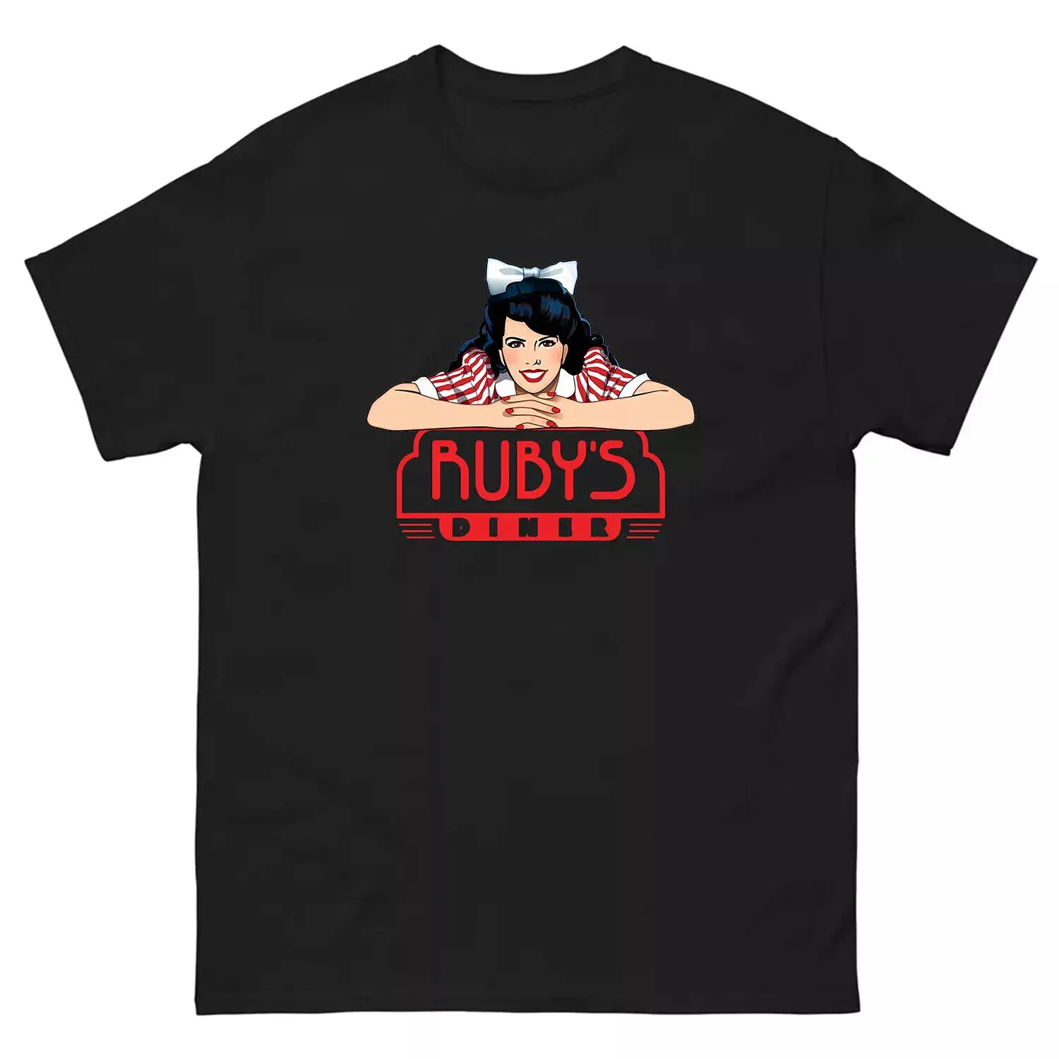 Camiseta de restaurante RUBY'S DINER, hecha en EE. UU., talla S-5XL, nueva