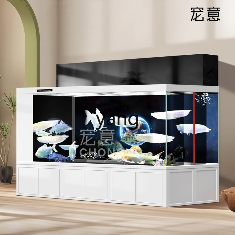 

LH fish tank double filter aluminum alloy water-free large floor-to-ceiling living room office