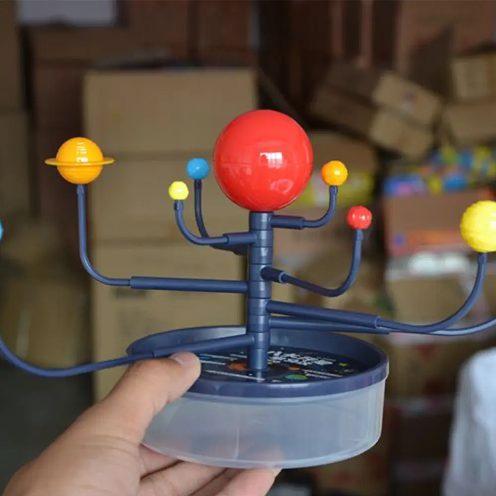 Build Block Ball Stand Funny Educational  Gift Science Project  Plastic Set DIY Solar System Model  9 Planets