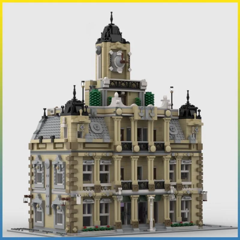 

2025 MOC на складе The Courthouse City StreetView, модульные строительные блоки, кирпичи, игрушки на день рождения, Рождество, игрушка, подарок для детей, совместимый