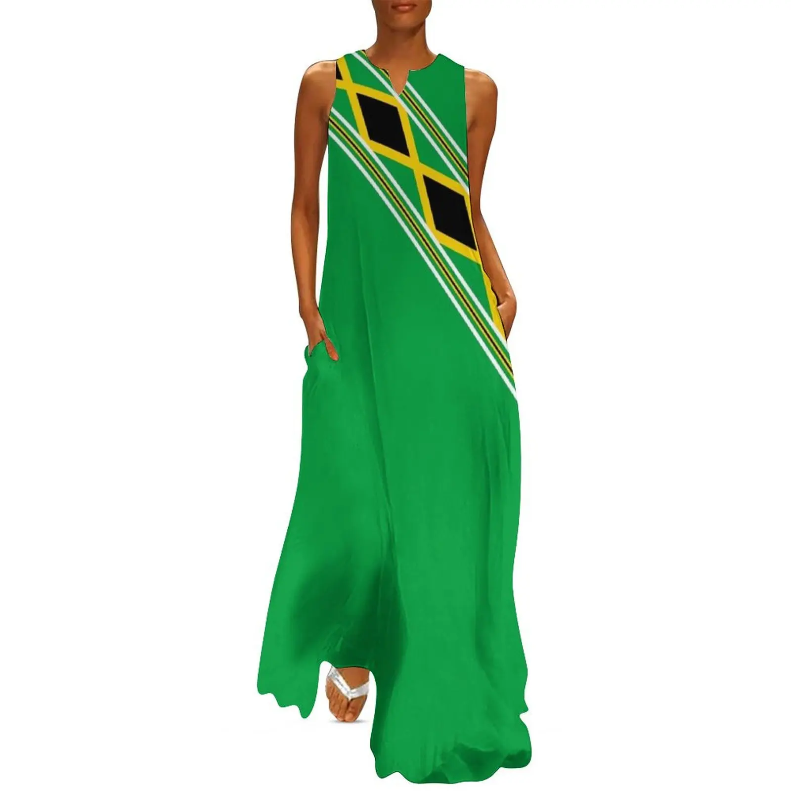 Jamaica Flag Stickers, Gifts and Products - Named Long Dress dress women summer evening dress Dance dresses