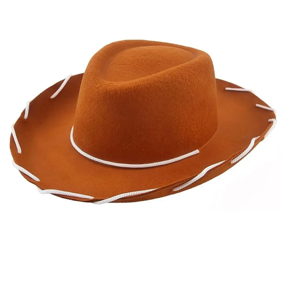 Lustiges Cowboy-Accessoire, Cowboyhut, verstellbarer Filz-Prinzessinnenhut, Requisite für Verkleidung, Cosplay-Kostüm, Cowgirl-Hut, Geburtstag – Detail 5