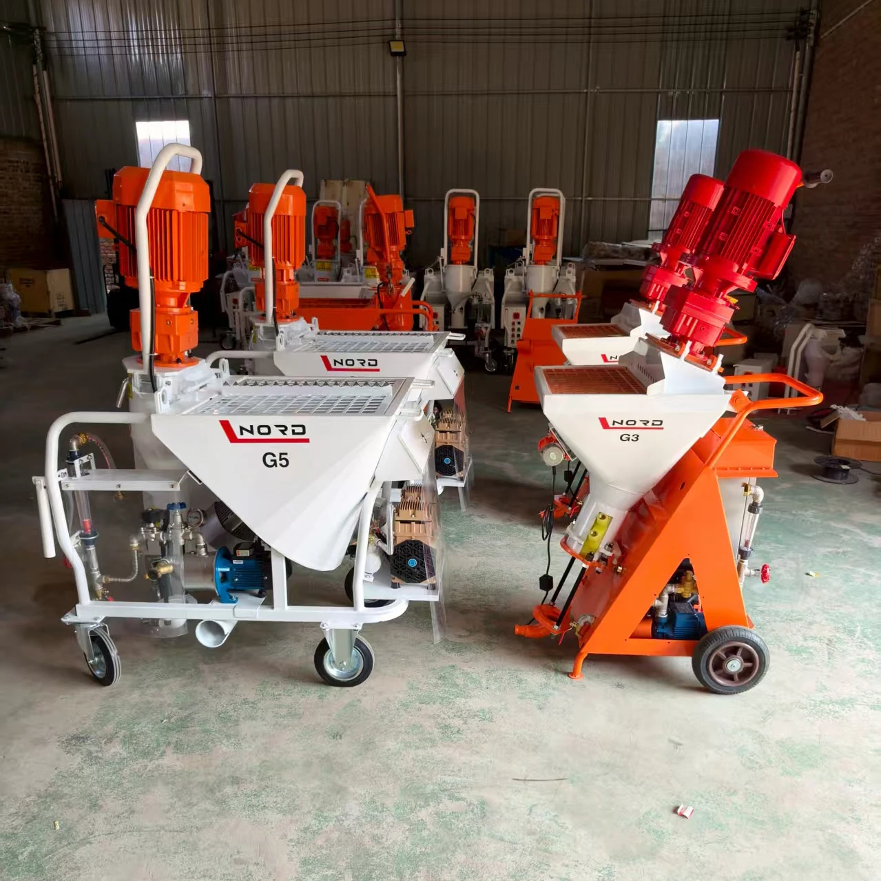 China Plaster Machine for Interior Wall Cement Spraying Machine for Projecting Plaster and Mortar House Plastering-machine-price