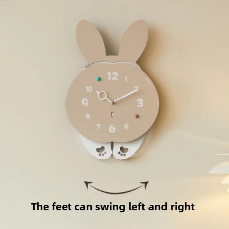 Simple Wall Clocks Interesting Pet Rocking Creative Shape Wall Clocks Living Room Modern Atmosphere Cartoons Home Decoration