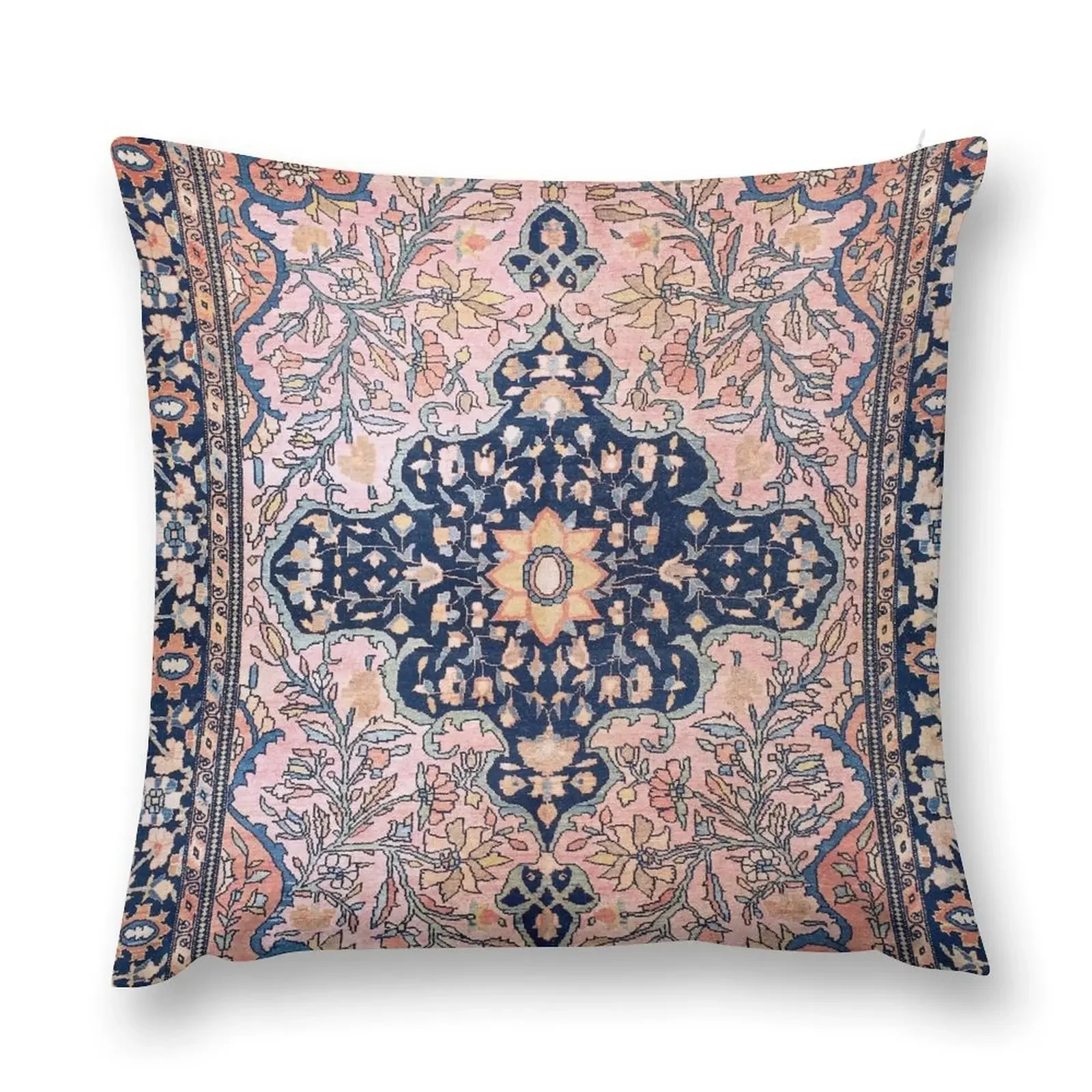 Sarouk Antique West Persian Rug Print Throw Pillow Rectangular Cushion Cover Sofa Cover pillow