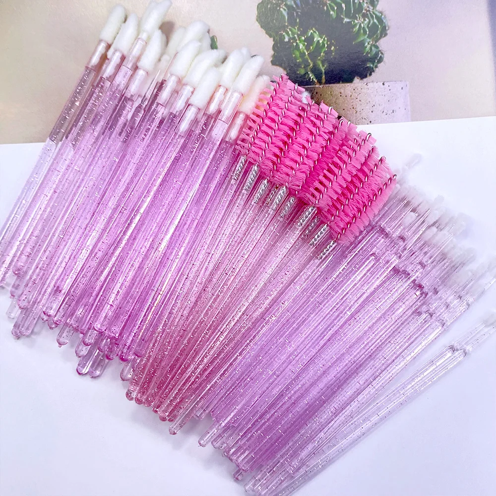 200 stücke Einweg Pinsel Set Mascara Wands Lippen Pinsel Microbrush Applikator Tupfer für Wimpern Verlängerung Augenbrauen Make-Up-Tools