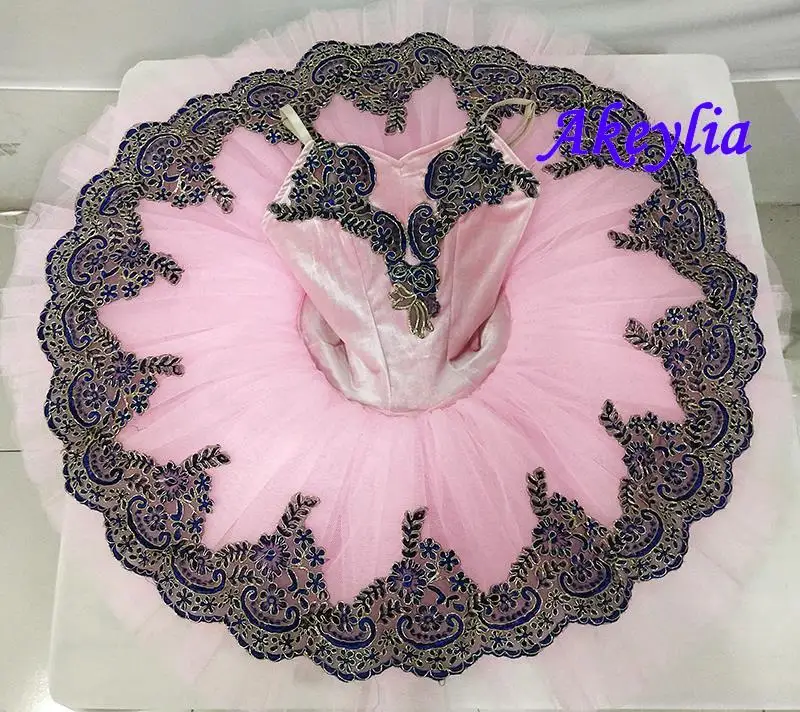 

pink blue Ballet Tutu for performance stage dance Ballet Costumes women Pancake Tutu blue classical ballet skirt girls BLST18081