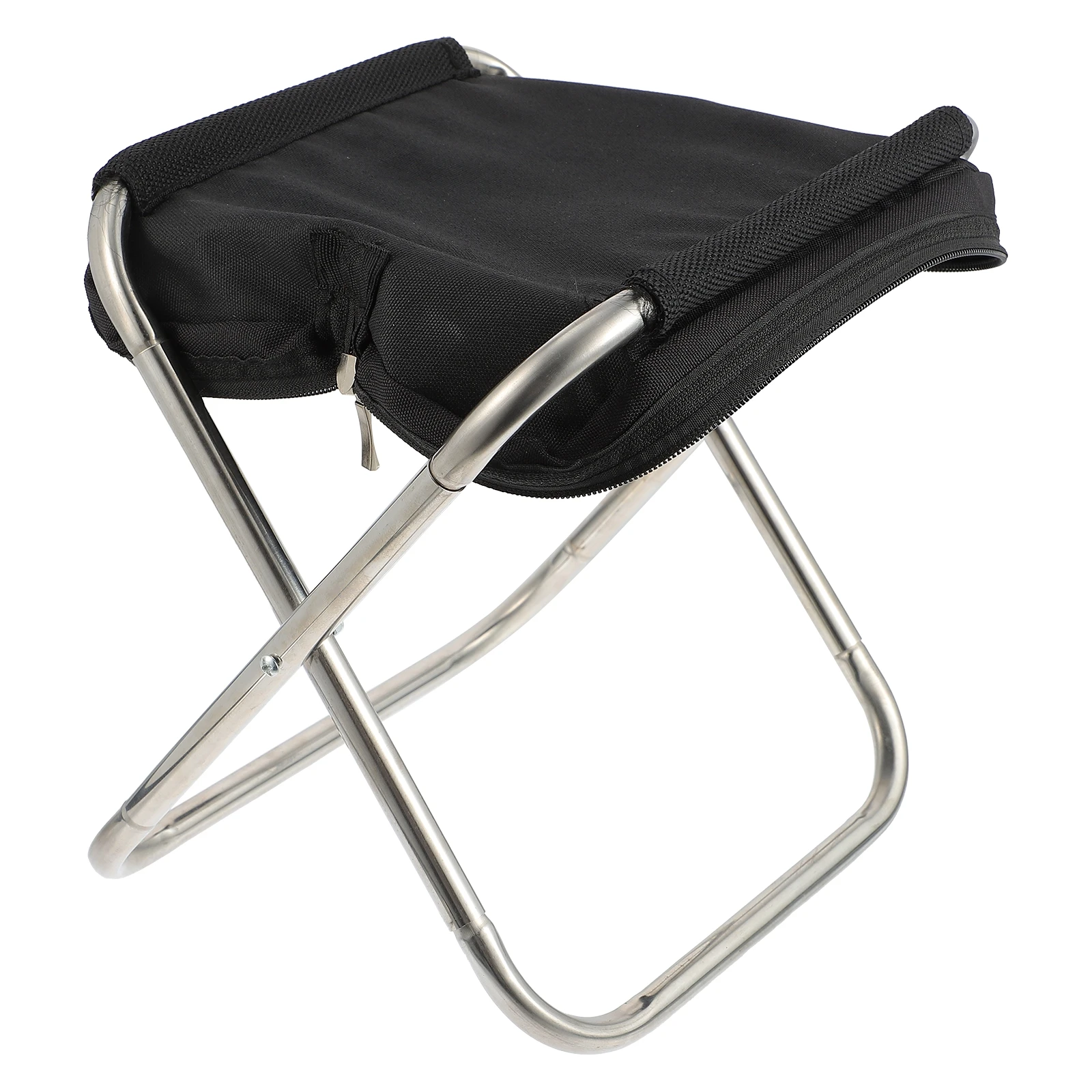 

Folding Chair Outdoor Stainless Steel Foldable Stool Portable Camping Beach Fishing Hiking Pool Courtyard Living Room