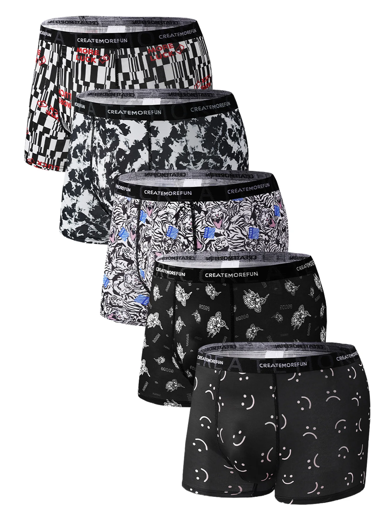 5PCS Trendy Men's P… - image